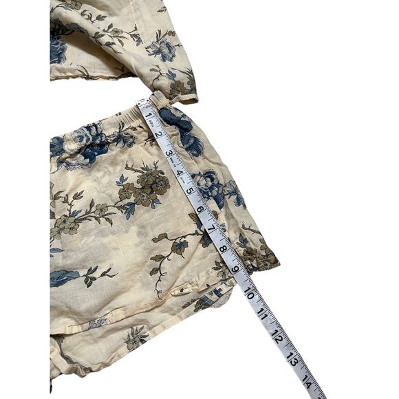 Bsbee Cotton Floral Pajama Set Toile Cottagecore Costal Womans S/M - Picture 10 of 10